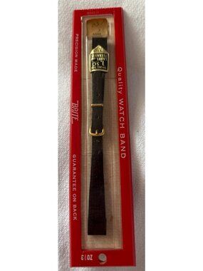 Vintage Brite Leather Watch Band For Ladies & Teenagers Small Size 150 Precision